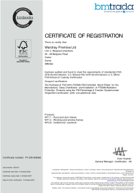 FSC certificate